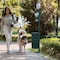 Flash Furniture Green Pet Waste Station with Pedal Trash Can-Bags YAN-7XM755425-GG - alternate 2